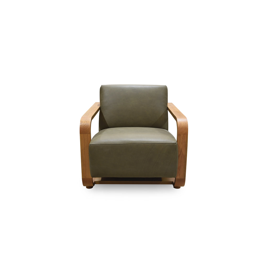 Eckersley Lounge Chair Olive Leather