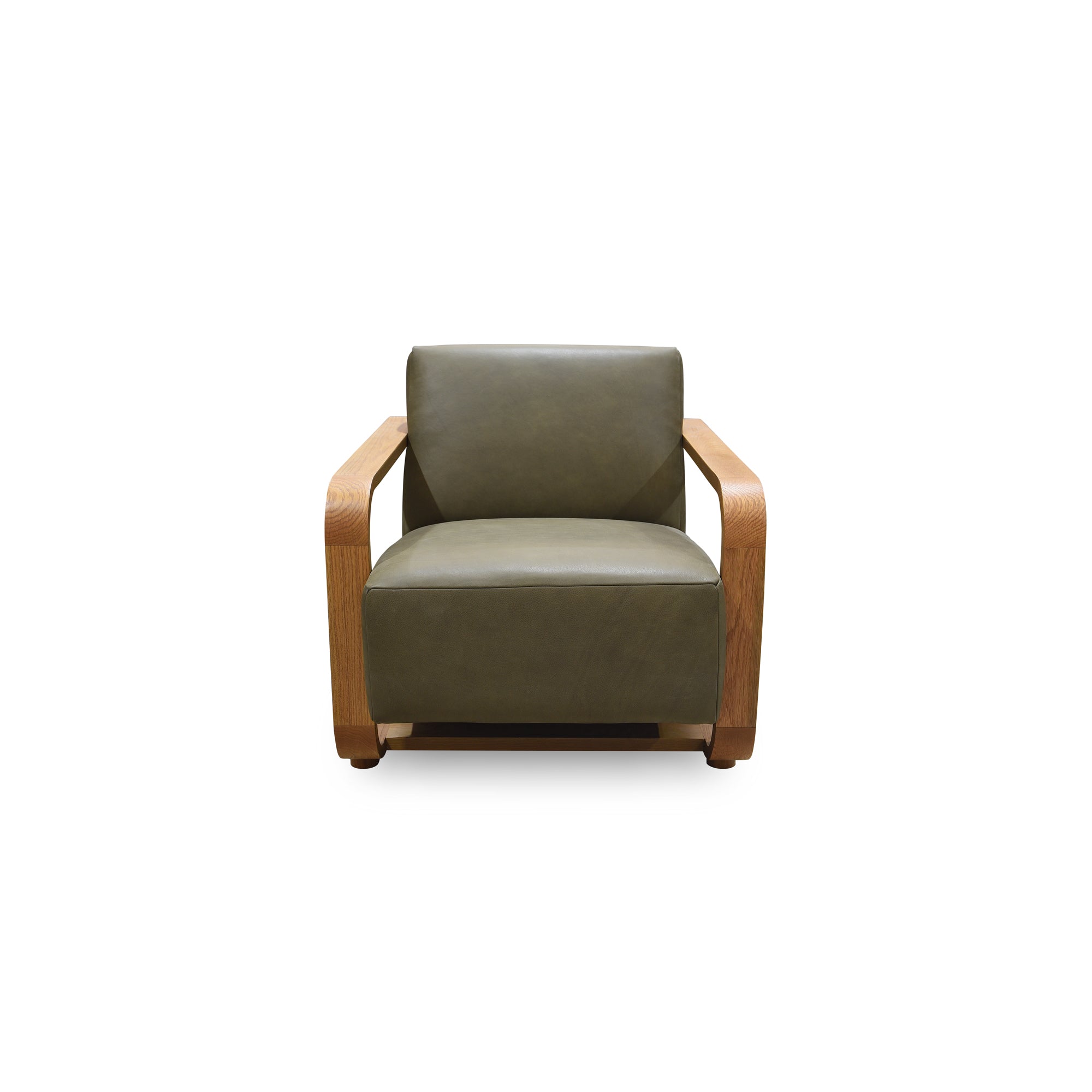 Eckersley Lounge Chair Olive Leather