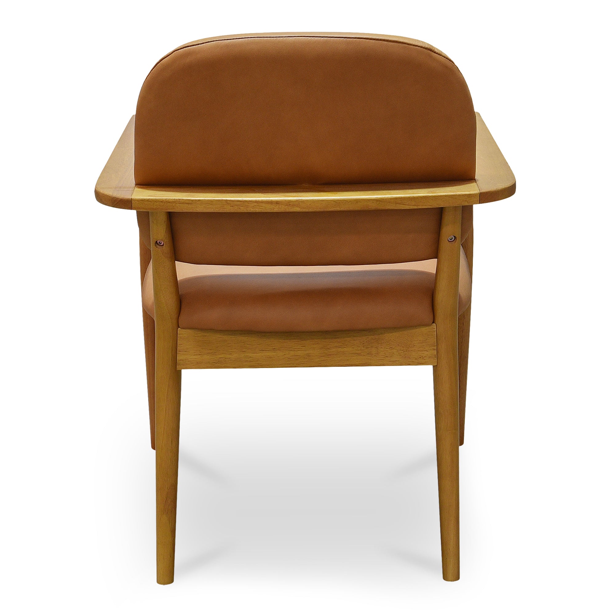 Norrie Dining Chair Brown Leather