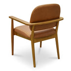 Norrie Dining Chair Brown Leather