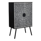 Sunburst Wine Cabinet Black