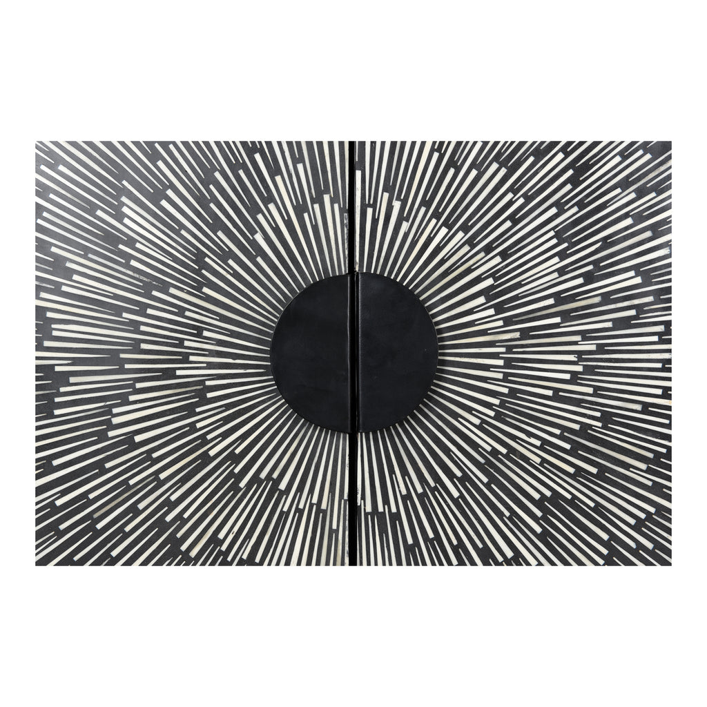 Sunburst Wine Cabinet Black