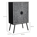 Sunburst Wine Cabinet Black
