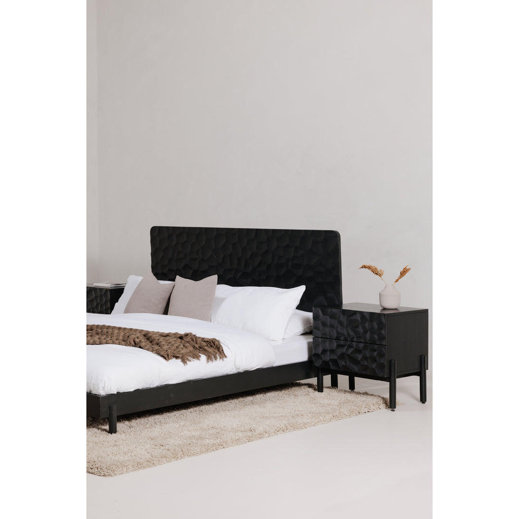 Misaki Queen Bed Black