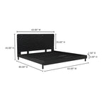 Misaki Queen Bed Black