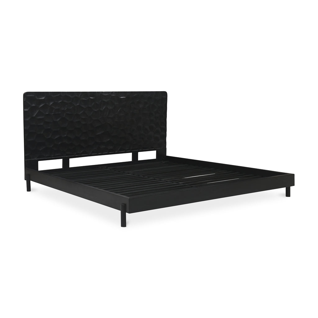 Misaki Queen Bed Black
