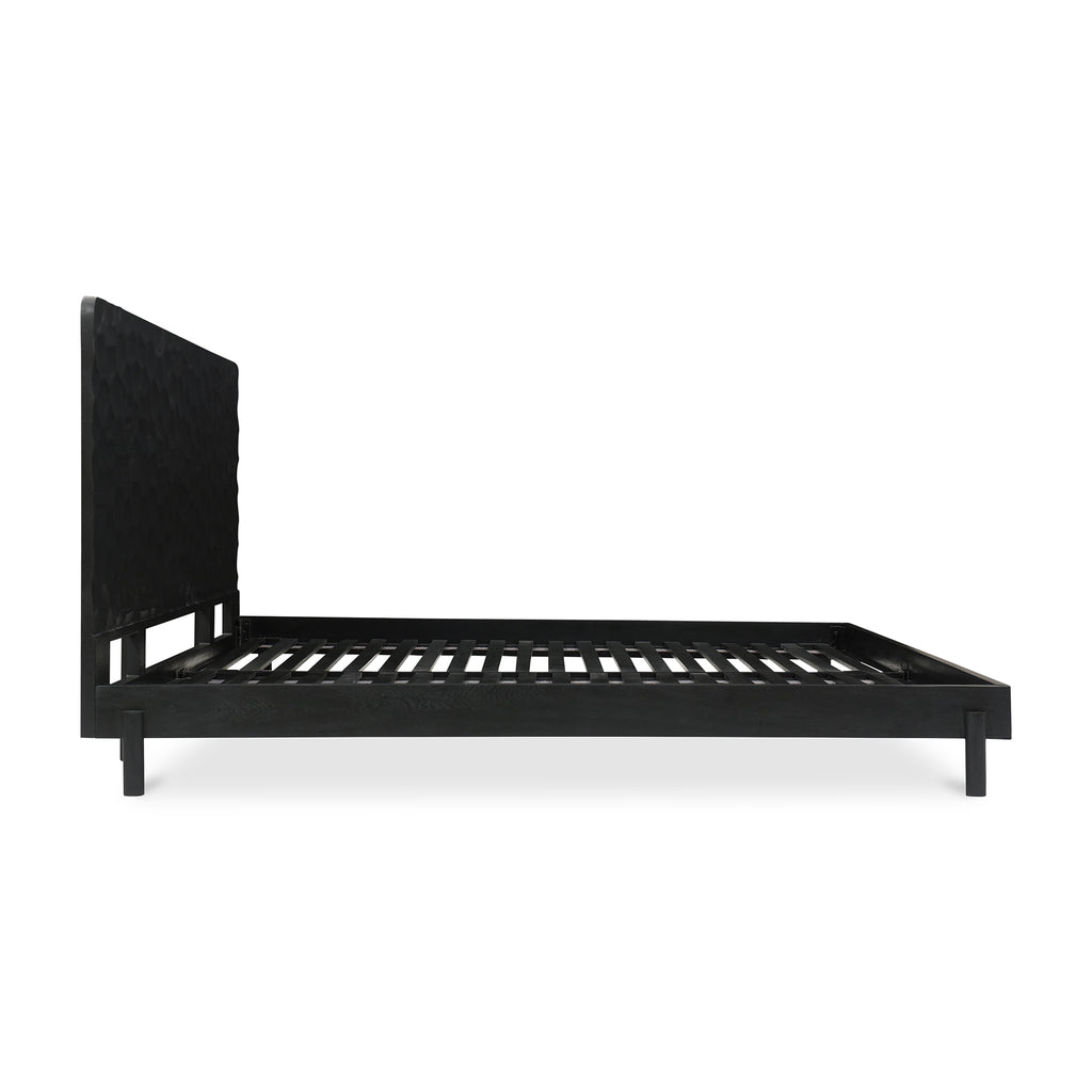 Misaki Queen Bed Black