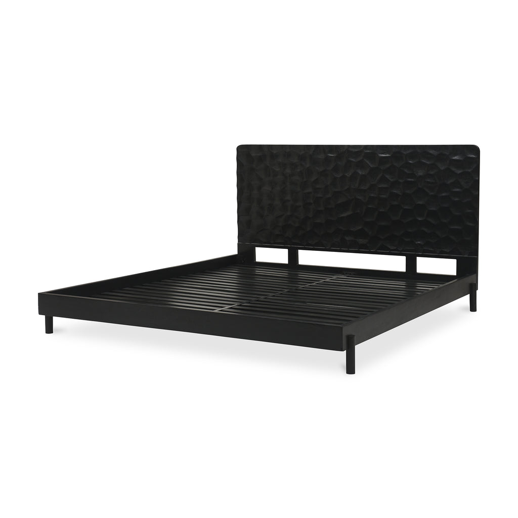 Misaki Queen Bed Black