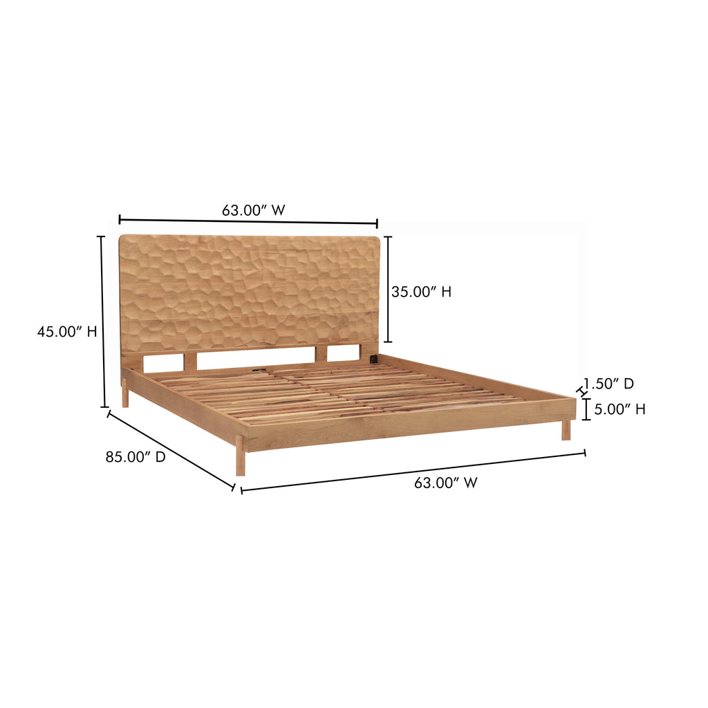 Misaki Queen Bed Natural