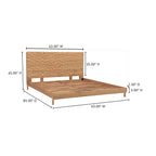 Misaki Queen Bed Natural