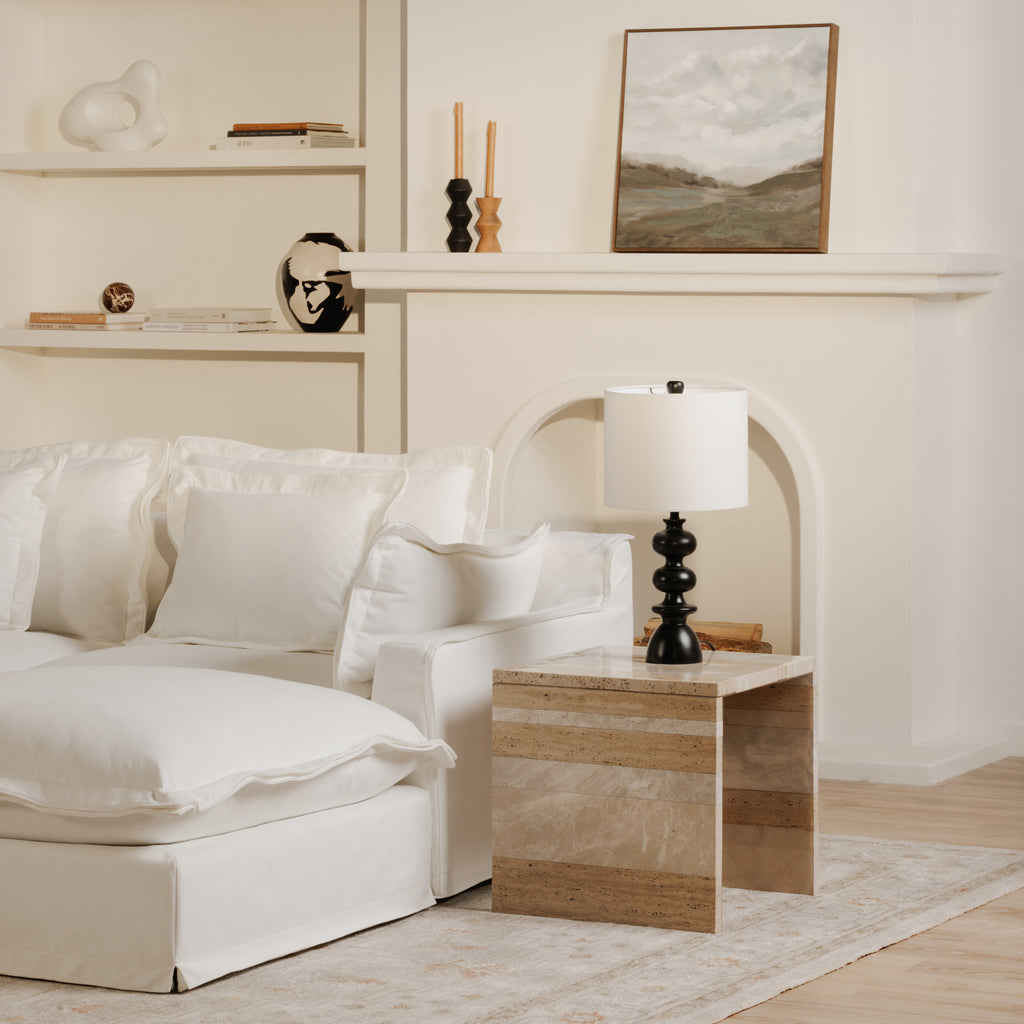 Rosa Accent Table Mixed Marble