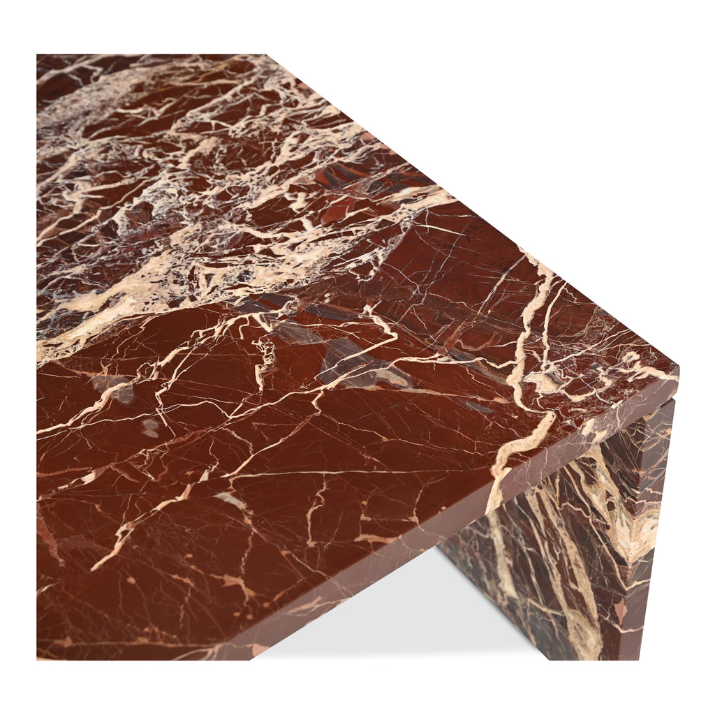 Rosa Coffee Table Rosso Levanto Marble
