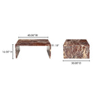Rosa Coffee Table Rosso Levanto Marble