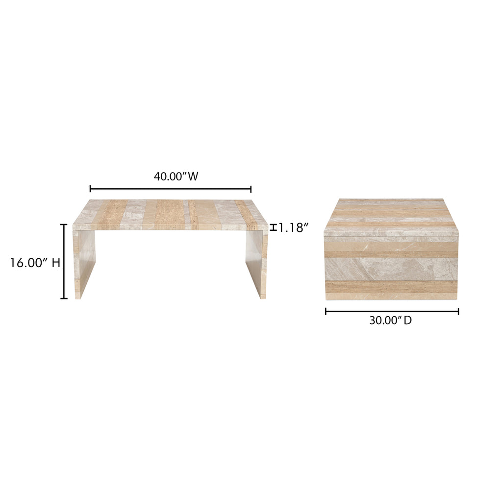 Rosa Coffee Table Mixed Marble