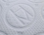 Close-up of Haven logo on mattress.