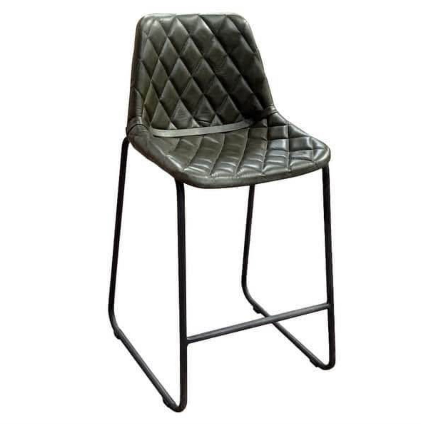 Special Buy—Leather Quilt Design Counter Stools