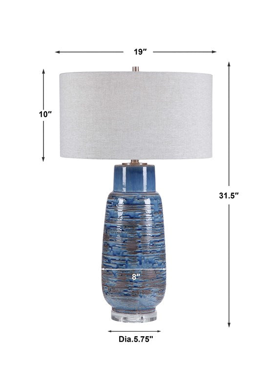Magellan Blue Table Lamp
