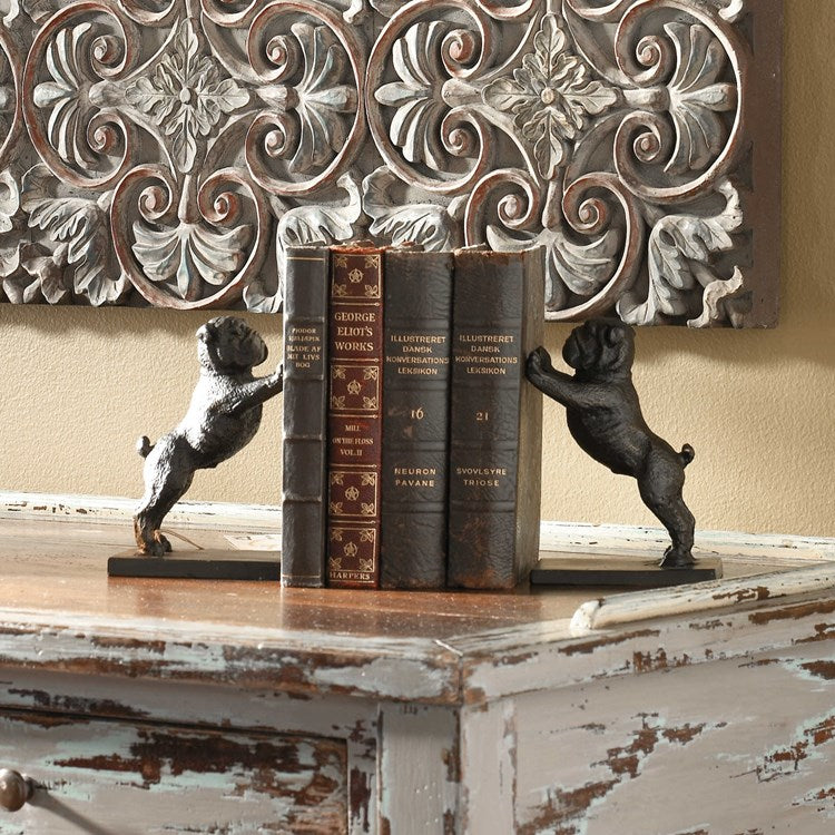 BULLDOGS BOOKENDS, S/2