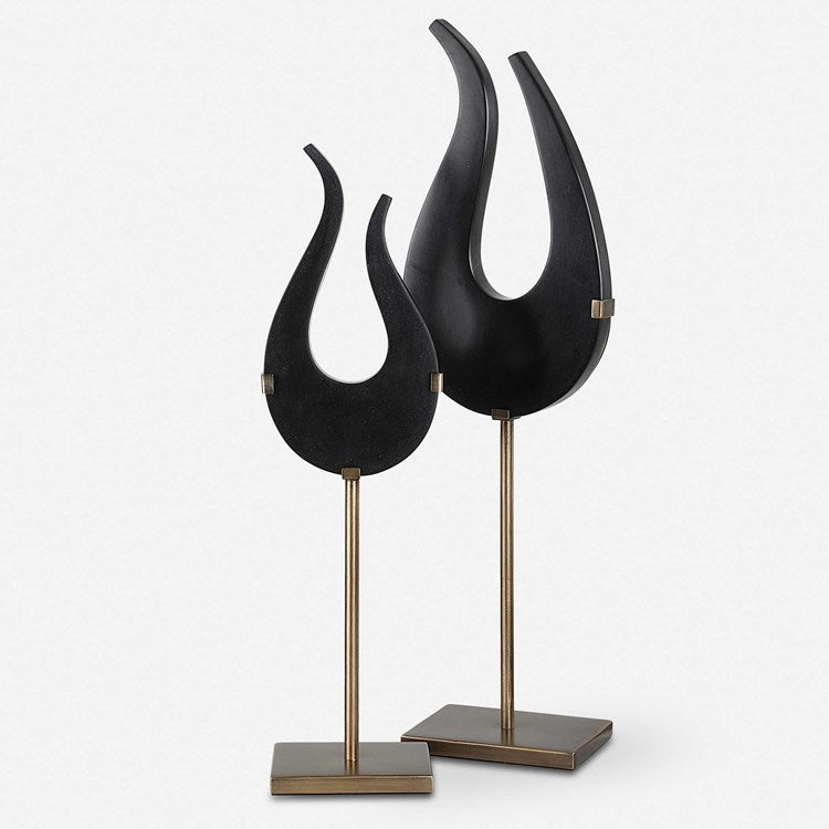 BLACK FLAME, SCULPTURES, S/2