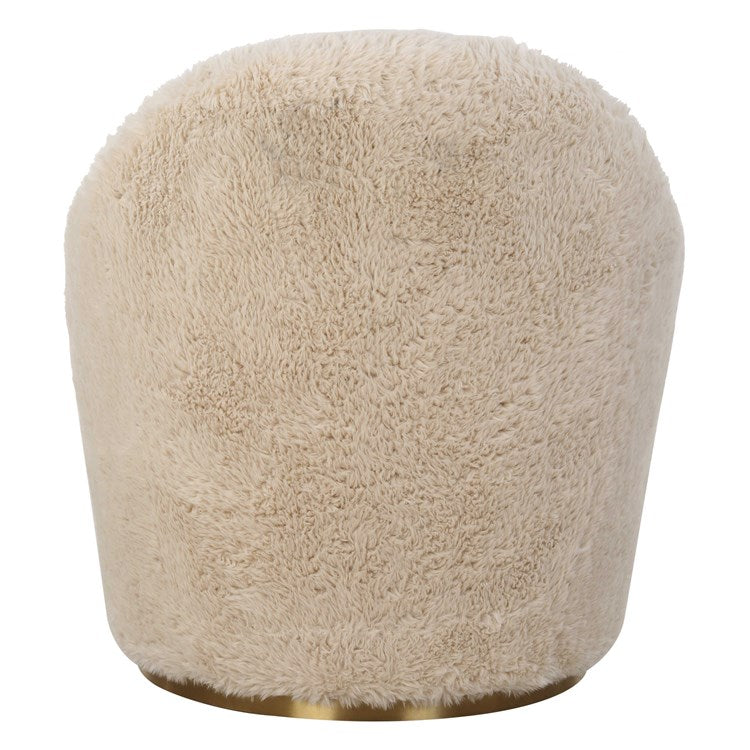 CRUE SWIVEL CHAIR, SHEEPSKIN