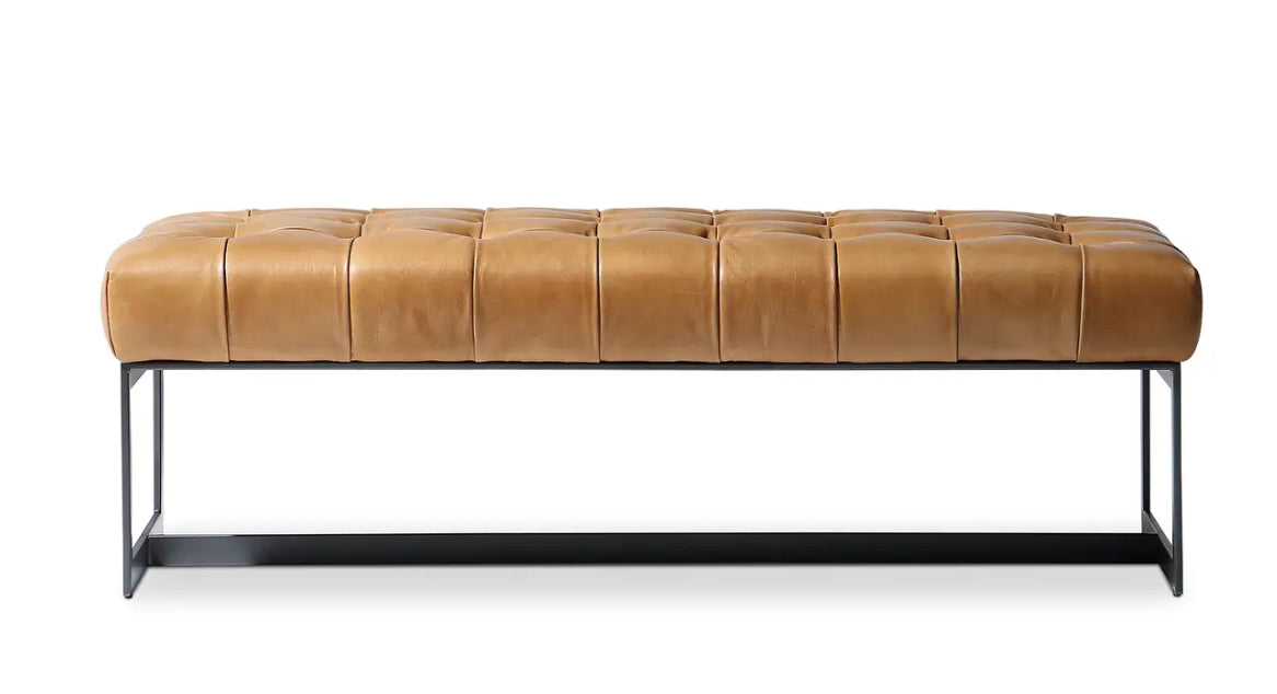 Wyatt Leather Bench