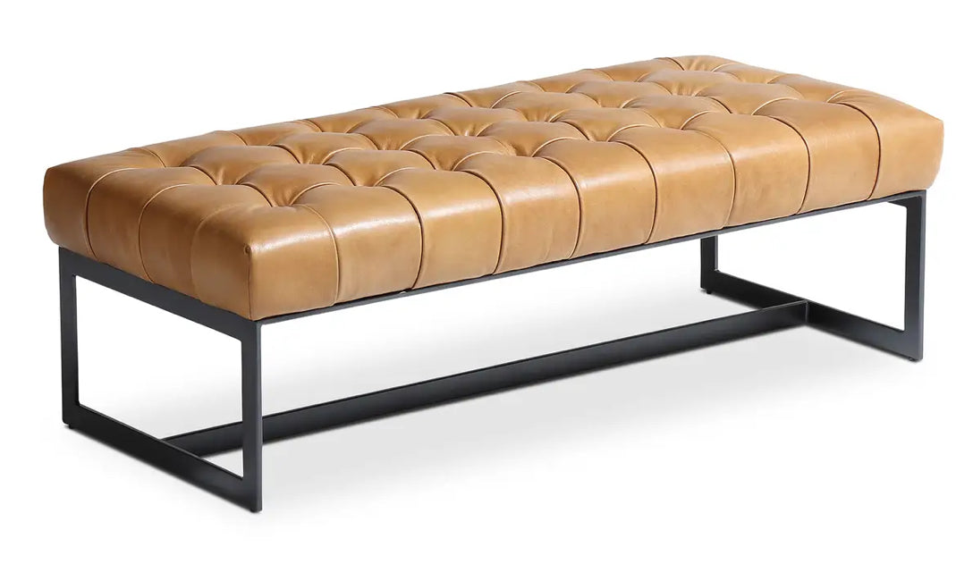 Wyatt Leather Bench