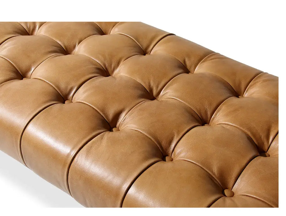 Wyatt Leather Bench