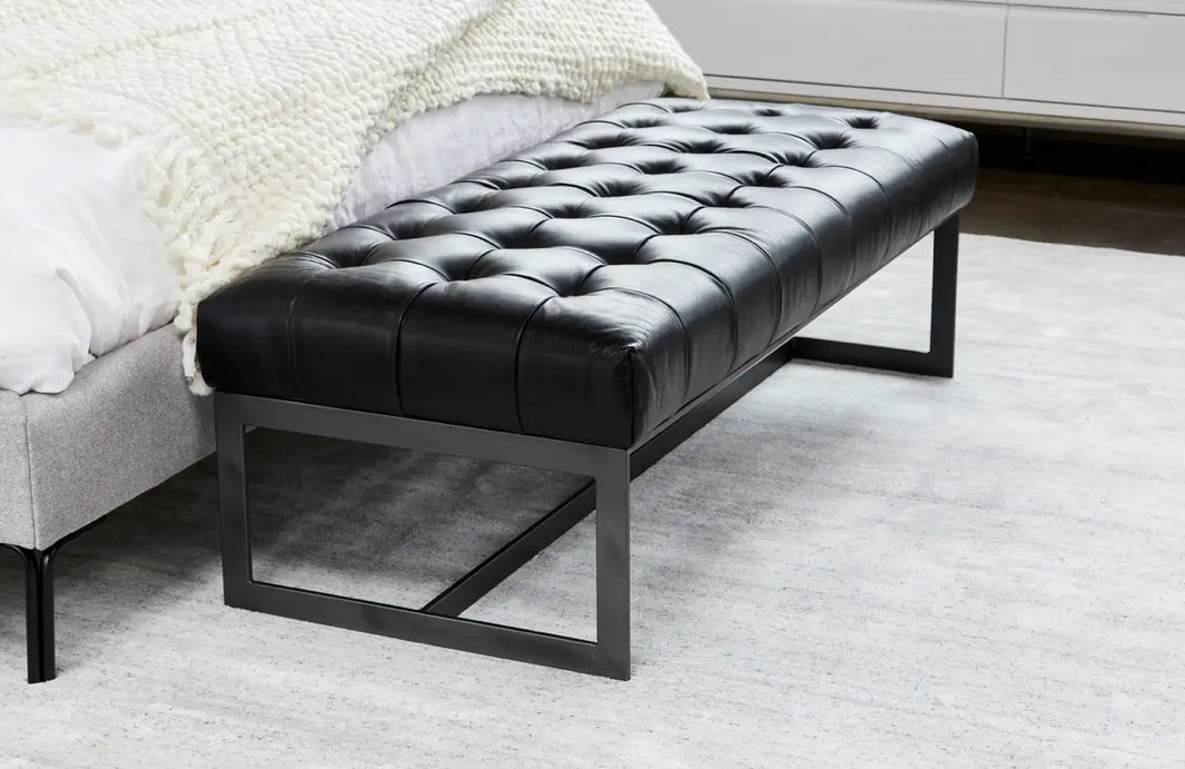 Wyatt Leather Bench