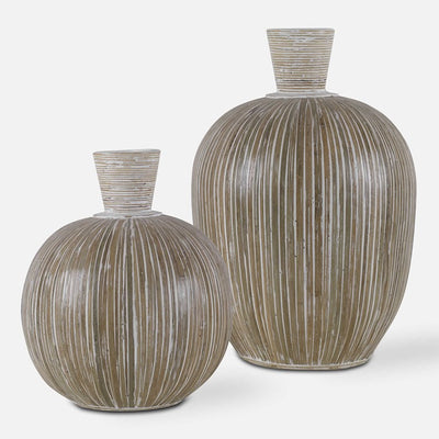 ISLANDER VASES, BLACK, S/2