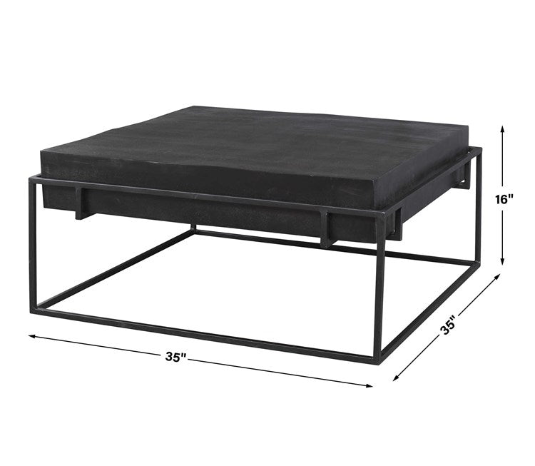 Telone Modern Black Coffee Table