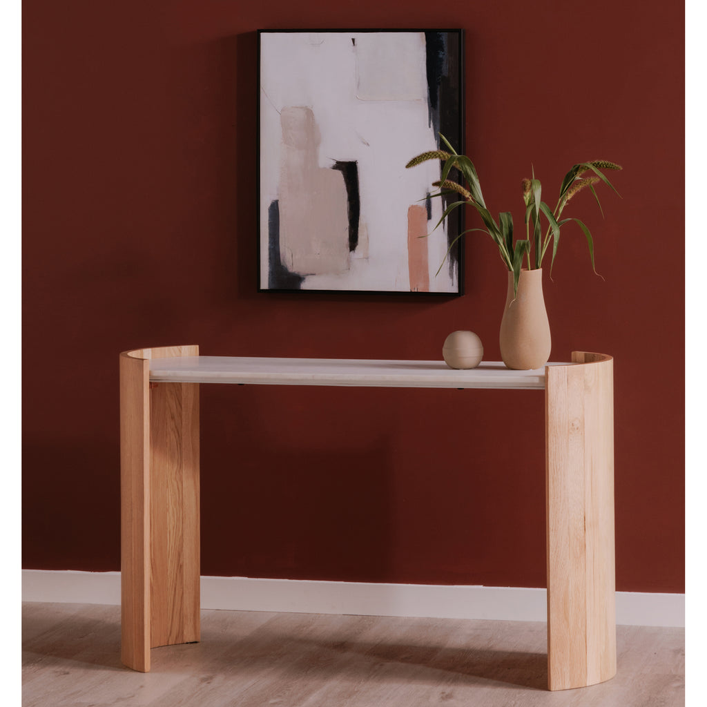 Dala Console Table White