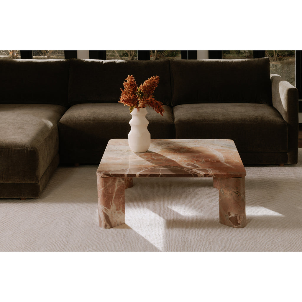 Segment Coffee Table Orange Levante Marble