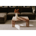 Segment Coffee Table Orange Levante Marble