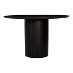 Povera Round Dining Table Black
