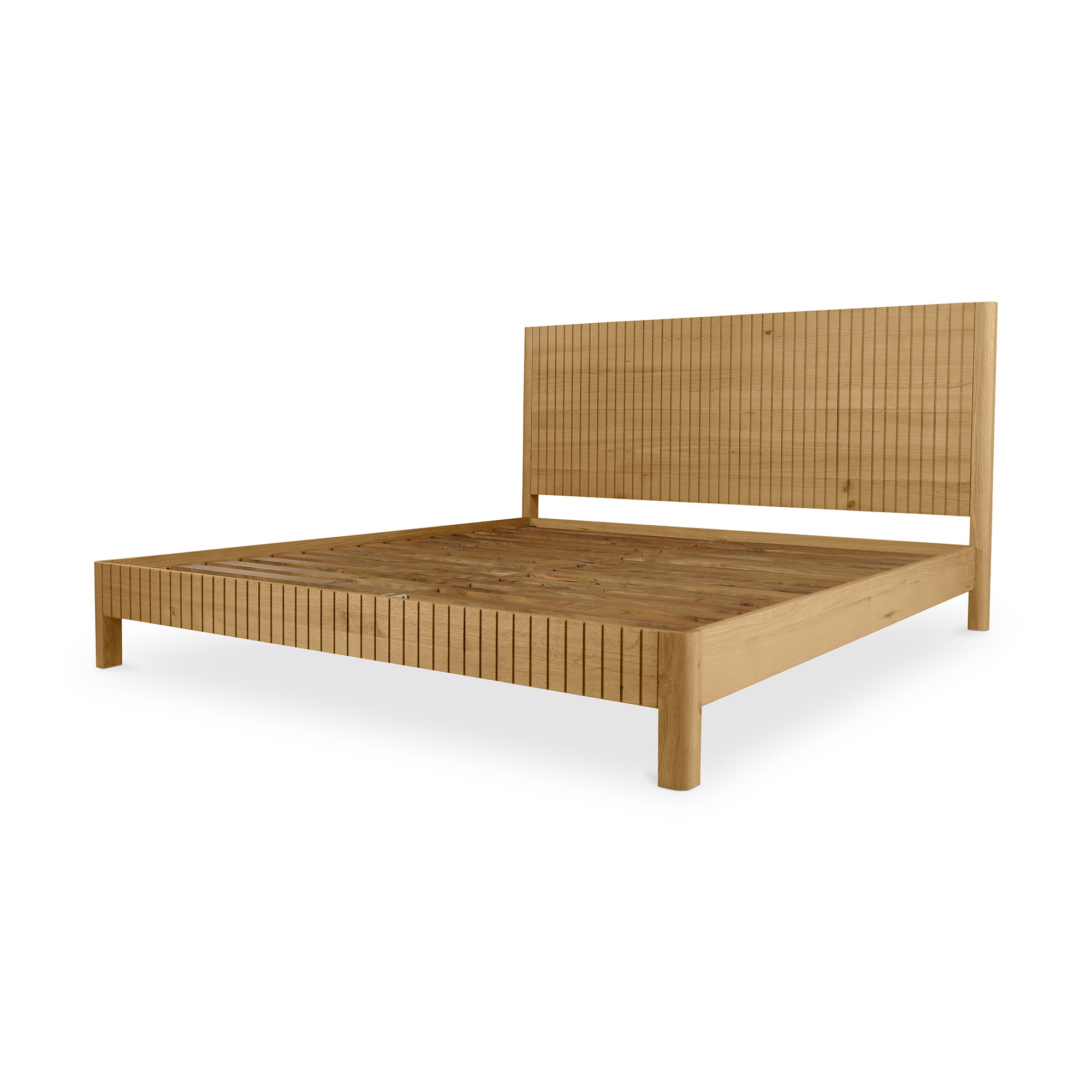 Povera Queen Bed Natural Oak