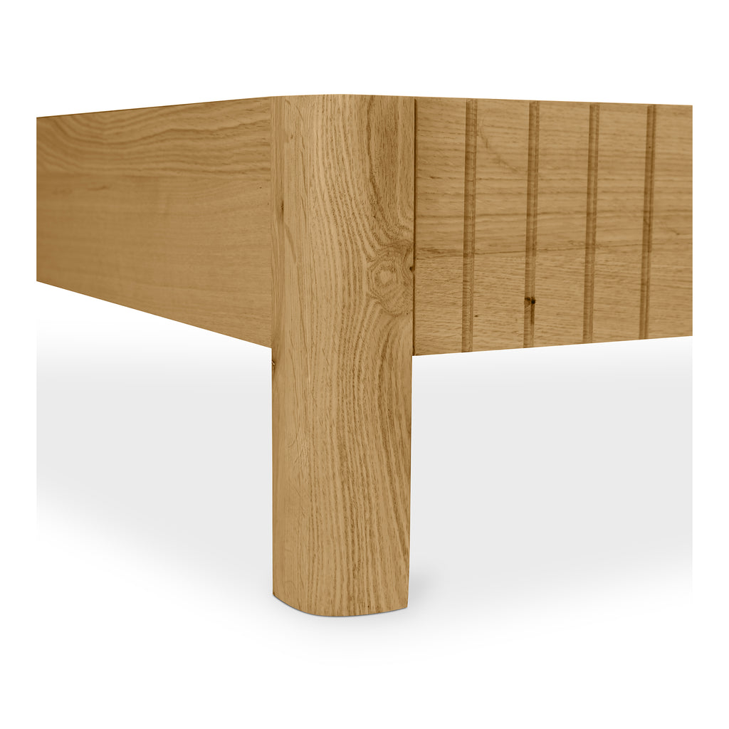 Povera Queen Bed Natural Oak