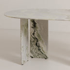Celia Oval Dining Table Green Onyx Marble