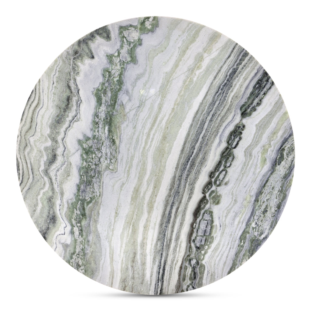 Celia Round Dining Table Green Onyx Marble