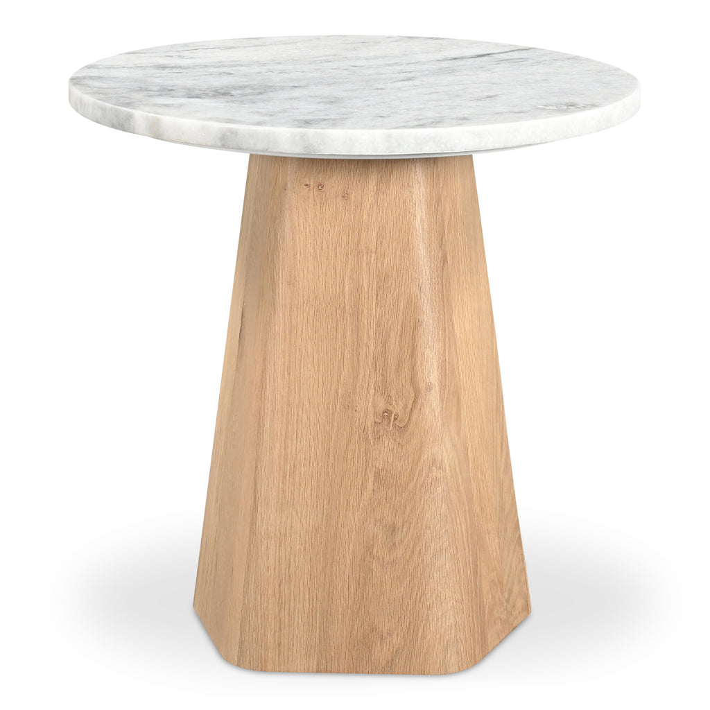 Evelyn Accent Table Ashen Grey Matrix Marble