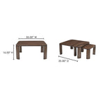 Bailey Nesting Coffee Table Deep Brown
