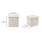 Forum Side Table Cream Beige Marble