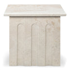 Forum Side Table Cream Beige Marble