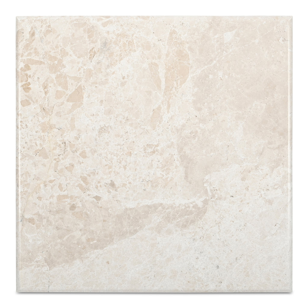 Forum Side Table Cream Beige Marble