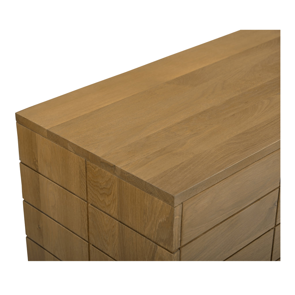 Gia 6 Drawer Dresser Brown