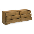 Gia 6 Drawer Dresser Brown