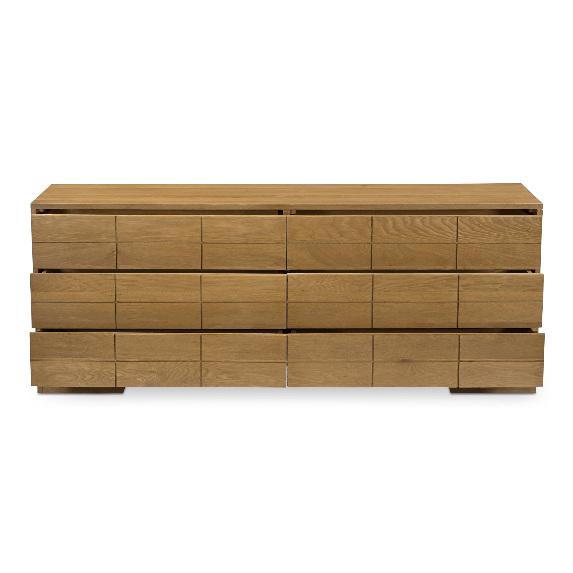 Gia 6 Drawer Dresser Brown