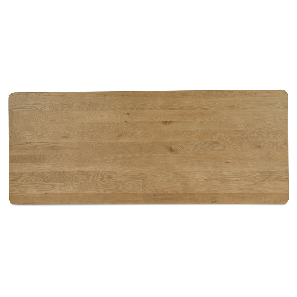 Segment Dining Table Wood Large Heritage Brown