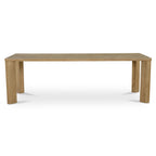 Segment Dining Table Wood Large Heritage Brown