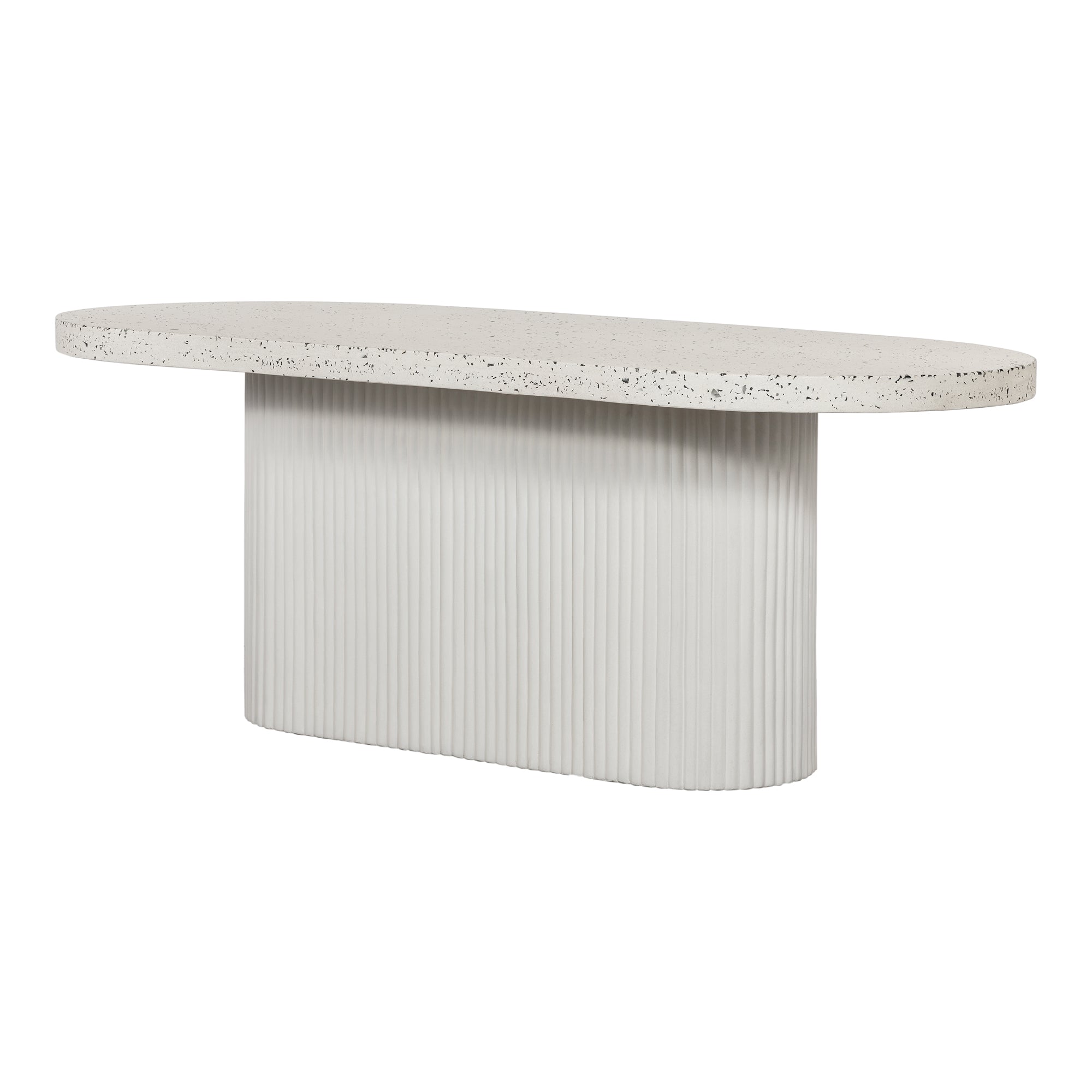 Lyon Outdoor Dining Table White Terrazzo