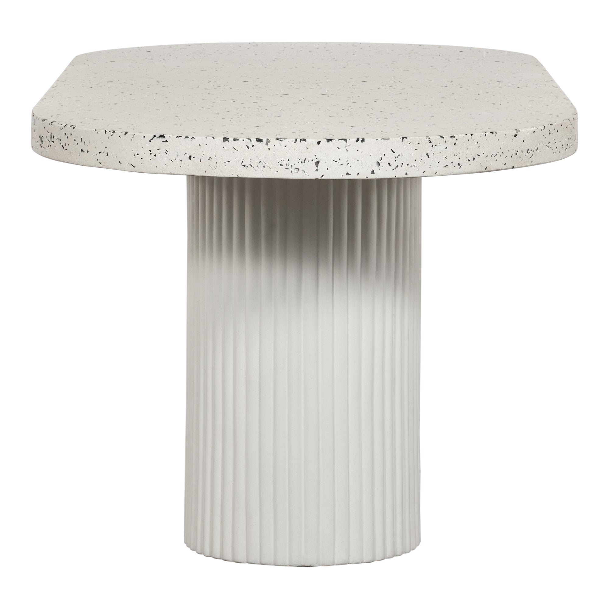 Lyon Outdoor Dining Table White Terrazzo